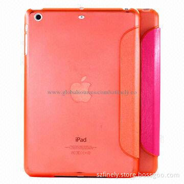 Leather Case for iPad Mini 2，Smart Cover + Crystal PC, Translucent Design, Show Original Beauty
